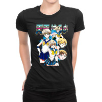 Sailor Uranus Haruka Tenou, Sailor, Uranus, Haruka, Tenou, Sailor Uran Ladies Fitted T-shirt | Artistshot