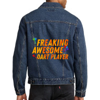 Darts Player Incredibly Good Men Denim Jacket | Artistshot