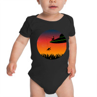 Colourful, Funny Design Of An Alien Gone Fishing-cyike Baby Bodysuit | Artistshot