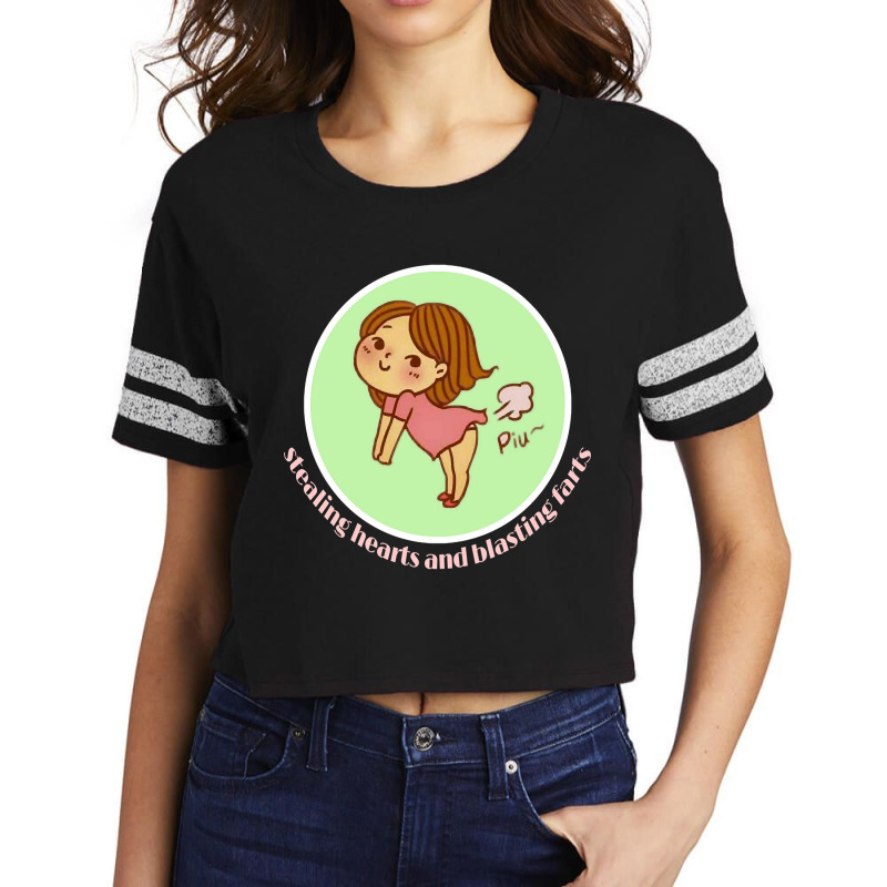 Stealing Hearts And Blasting Farts Scorecard Crop Tee by femalesbaubles | Artistshot