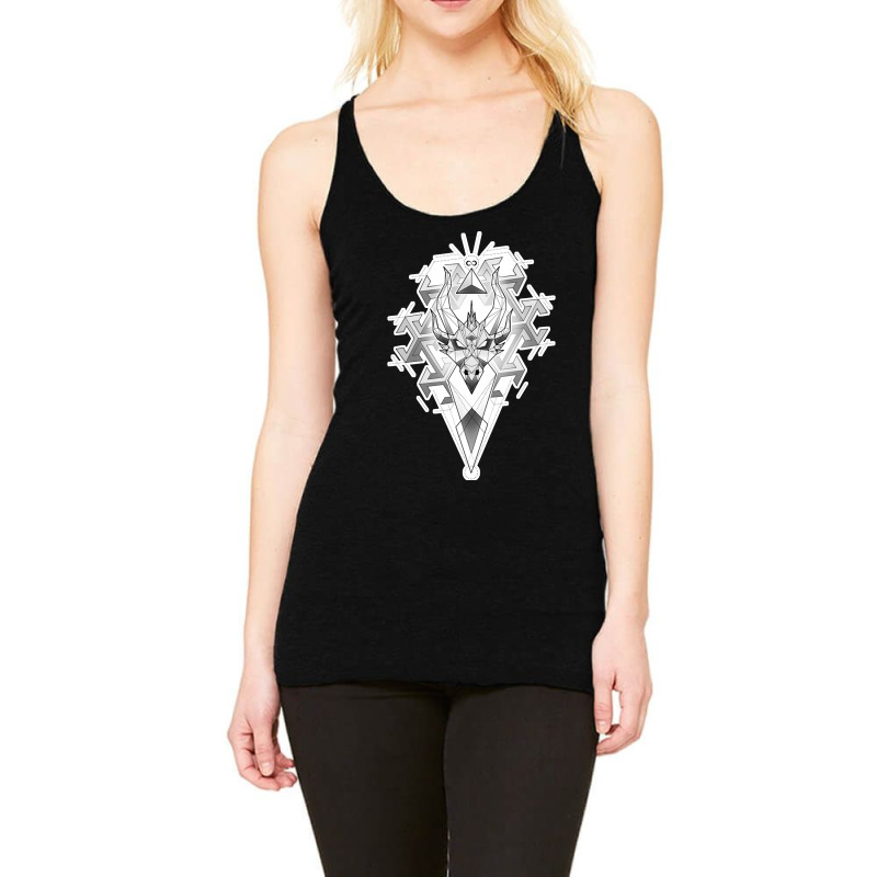 Geometric Dragon Racerback Tank by Kenlofu52 | Artistshot