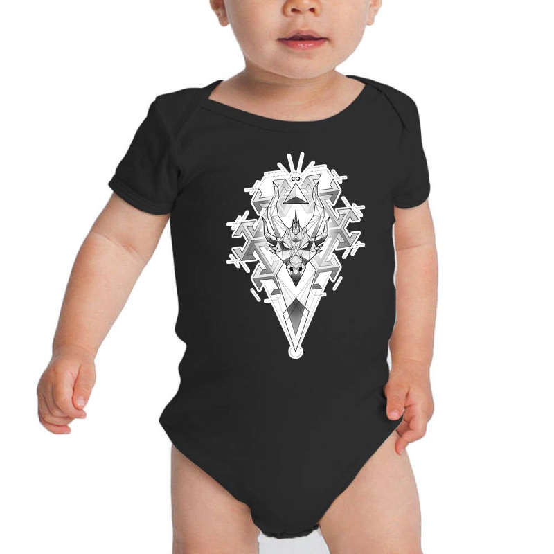 Geometric Dragon Baby Bodysuit by Kenlofu52 | Artistshot