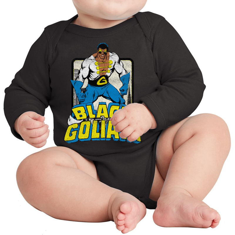 Black Goliath - Dr. Bill Foster (distressed) Long Sleeve Baby Bodysuit | Artistshot