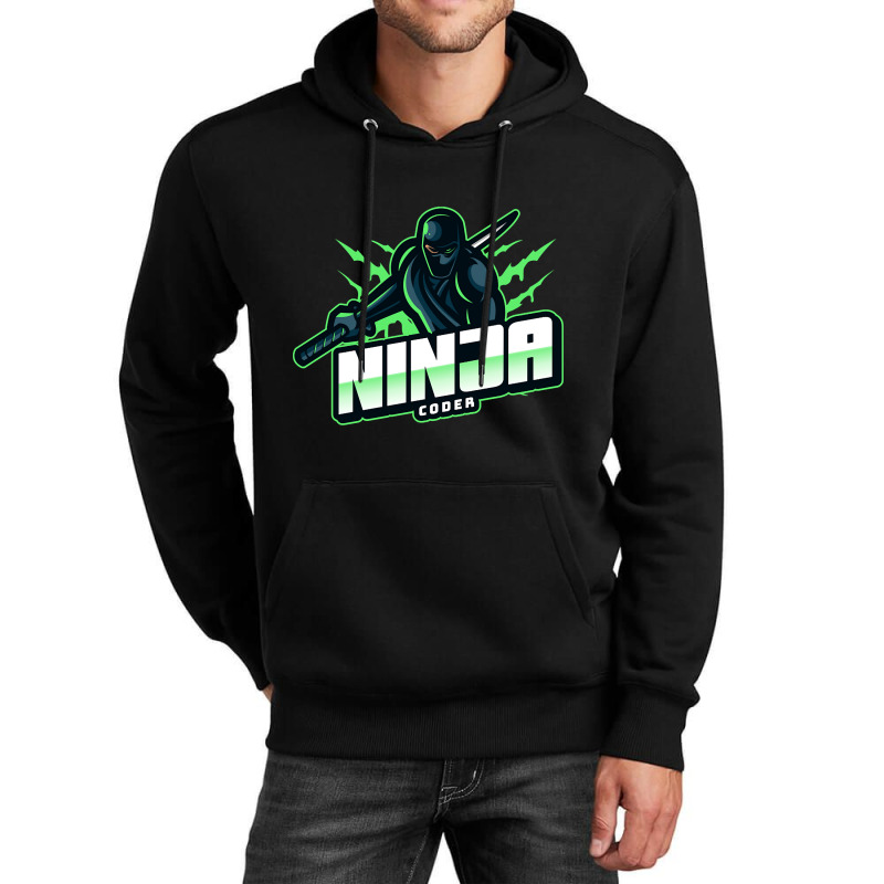 Ninja Coder Green Unisex Hoodie by fenderbendable | Artistshot