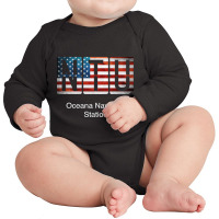 Ntu Oceana Naval Air Station Long Sleeve Baby Bodysuit | Artistshot