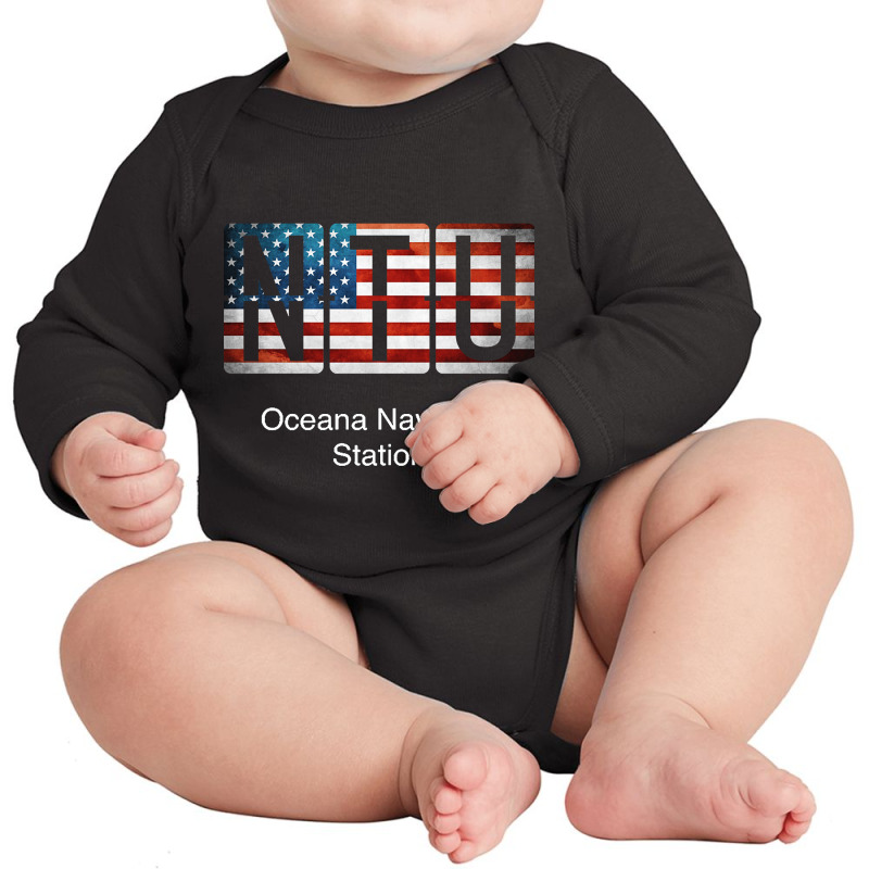 Ntu Oceana Naval Air Station Long Sleeve Baby Bodysuit by fenderbendable | Artistshot