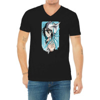 Rukia-htbm7 V-neck Tee | Artistshot