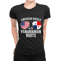 American Raised With Panamanian Roots Usa Panama Flag Tank Top Ladies Fitted T-shirt | Artistshot