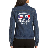 American Raised With Panamanian Roots Usa Panama Flag Tank Top Ladies Denim Jacket | Artistshot