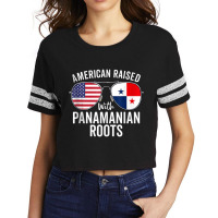 American Raised With Panamanian Roots Usa Panama Flag Tank Top Scorecard Crop Tee | Artistshot