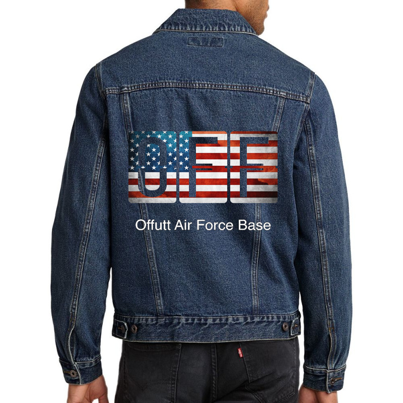 Off Offutt Air Force Base Men Denim Jacket | Artistshot