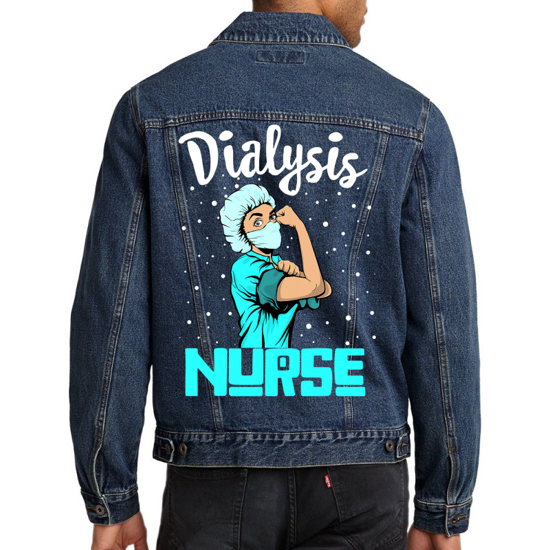 Dialysis Nurse Tee, Rosie The Riveter Nursing Gift Men Denim Jacket by Thanhhuong90 | Artistshot