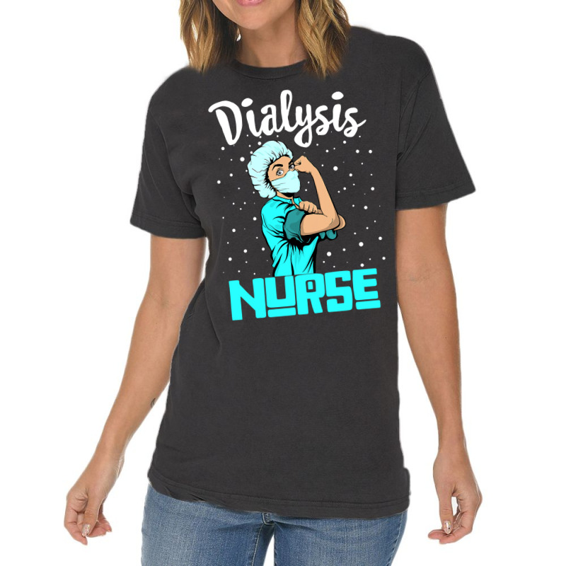 Dialysis Nurse Tee, Rosie The Riveter Nursing Gift Vintage T-Shirt by Thanhhuong90 | Artistshot