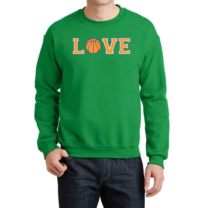 Basketball Love Crewneck Sweatshirt by hadriangobell | Artistshot