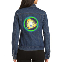 Space God Awakening Ladies Denim Jacket | Artistshot