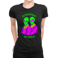 Extraordinary Gay Couples, Alien Gay, Gay Couples Goals, Novelty Alien Ladies Fitted T-shirt | Artistshot