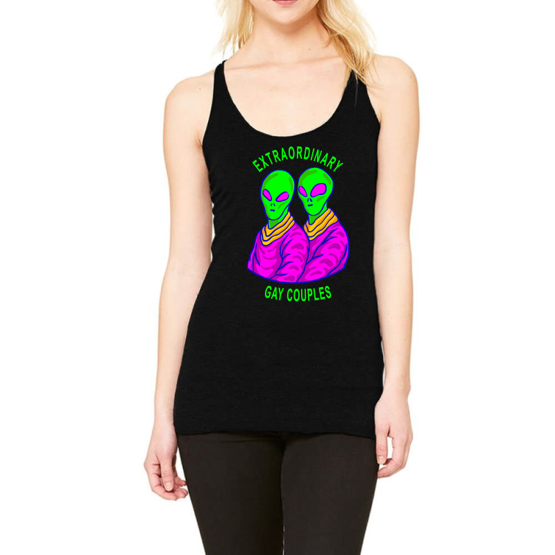 Extraordinary Gay Couples, Alien Gay, Gay Couples Goals, Novelty Alien Racerback Tank by Adcock Salmon | Artistshot