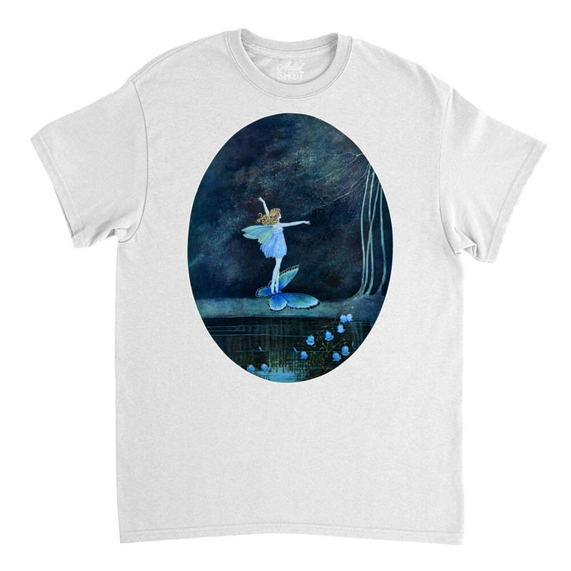 Butterfly Ride Fairyland Of Ida Rentoul Outhwaite Fantasy Long Sleeve Classic T-shirt by cm-arts | Artistshot