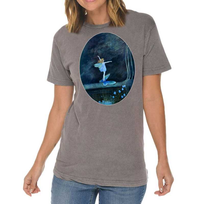 Butterfly Ride Fairyland Of Ida Rentoul Outhwaite Fantasy Long Sleeve Vintage T-Shirt by cm-arts | Artistshot