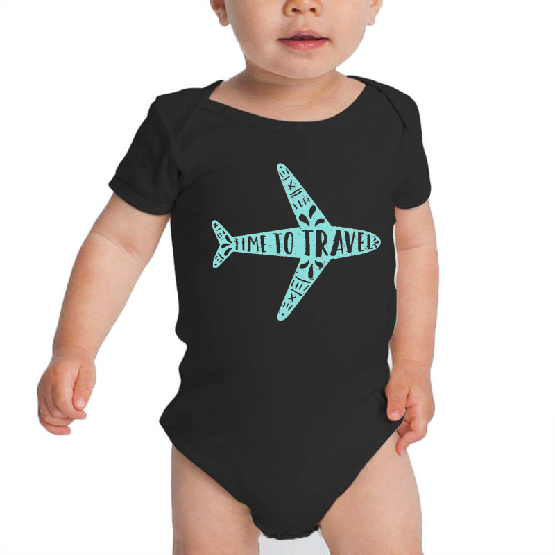 Time To Travel. Baby Bodysuit by cm-arts | Artistshot