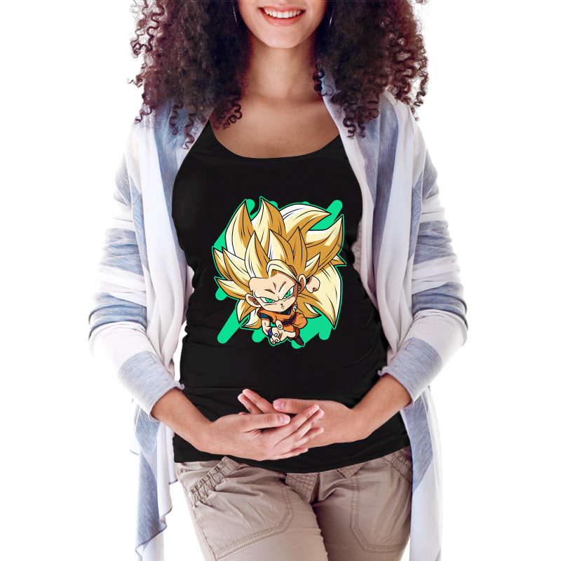 Ssj3 Maternity Scoop Neck T-shirt by bummercaught | Artistshot