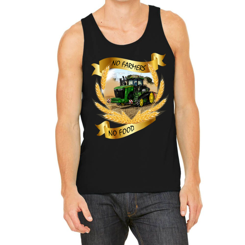 No Farmers No Food With Us Tractor Tank Top by degreesgunner | Artistshot