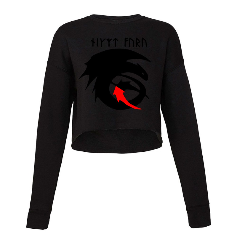 Class Dragon Symbol Cropped Sweater by hadriangobell | Artistshot