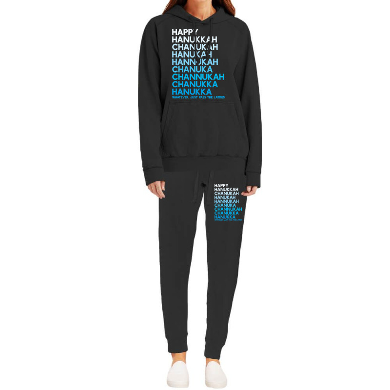 Happy Hanukkah Jewish Holiday Chanukah Menorah Dreidel Hoodie & Jogger Set | Artistshot