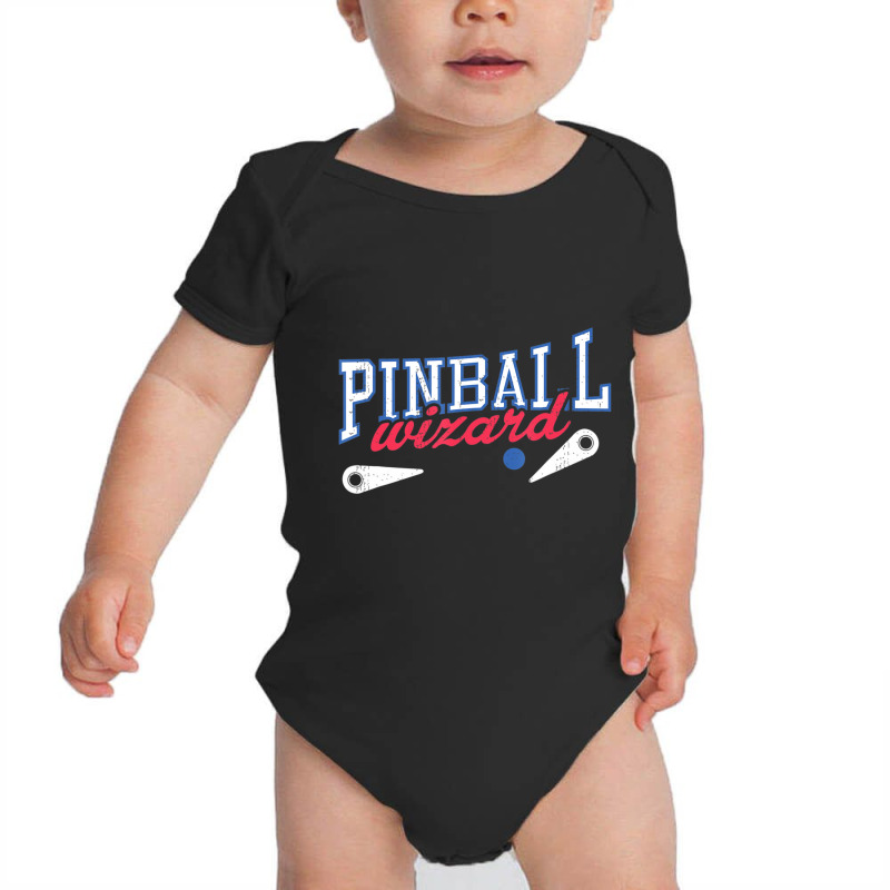 Retro Pinball Wizard Print Arcade Game Lover Baby Bodysuit | Artistshot