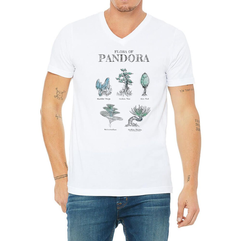 Avatar Floral Of Pandora Textbook Sketches Raglan Baseball Tee V-neck Tee | Artistshot