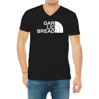 Gar Lic Bread White V-neck Tee | Artistshot