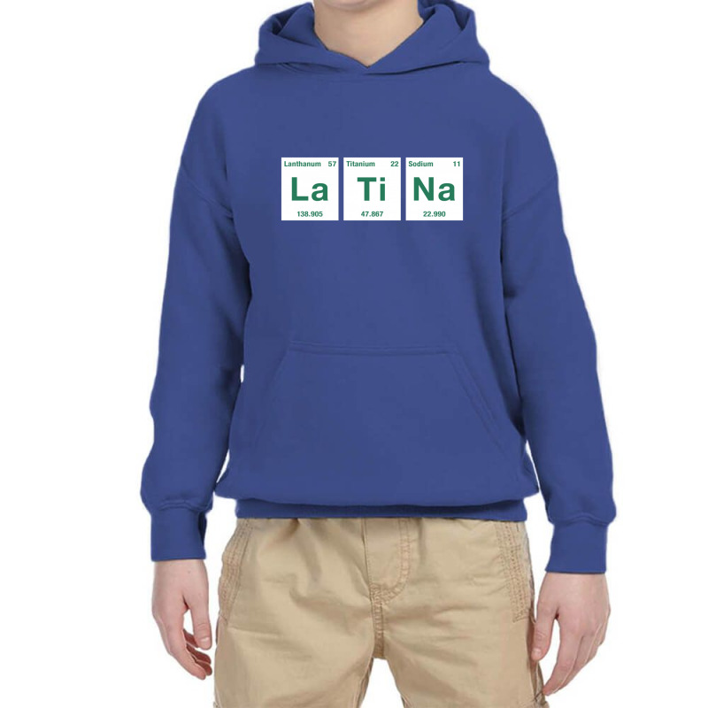 Latina Periodic Table 1 Youth Hoodie by sudarsoy | Artistshot