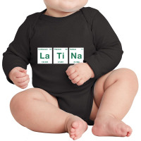 Latina Periodic Table 1 Long Sleeve Baby Bodysuit | Artistshot