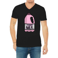 Strawberry Milk Costume Matching Halloween Costume Sweatshirt V-neck Tee | Artistshot