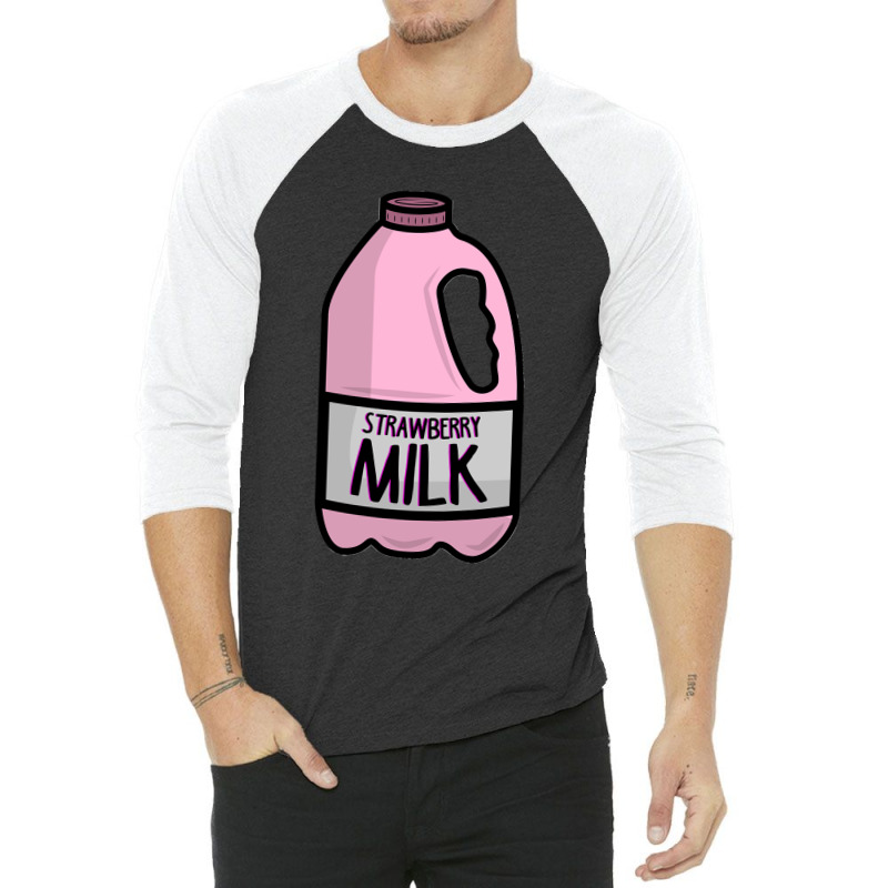 Strawberry Milk Costume Matching Halloween Costume Sweatshirt 3/4 Sleeve Shirt | Artistshot