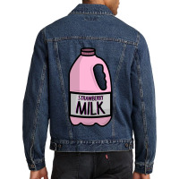 Strawberry Milk Costume Matching Halloween Costume Sweatshirt Men Denim Jacket | Artistshot