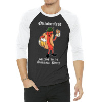 Sausage Party Oktoberfest Funny Bratwurst German Festival Tshirt 3/4 Sleeve Shirt | Artistshot