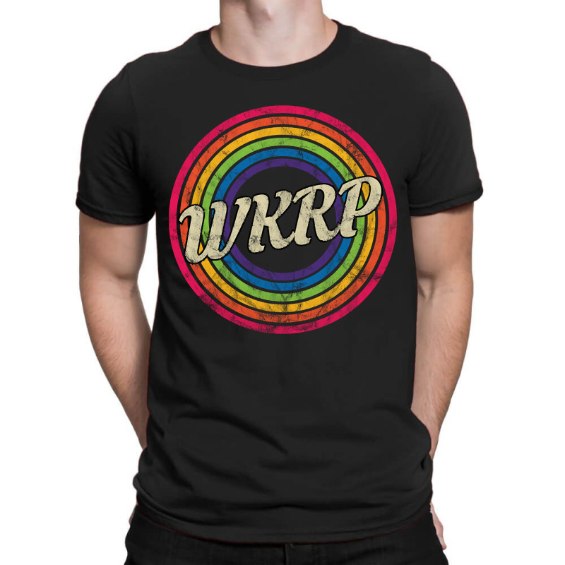 Wkrp - Retro Rainbow Faded-style T-shirt | Artistshot