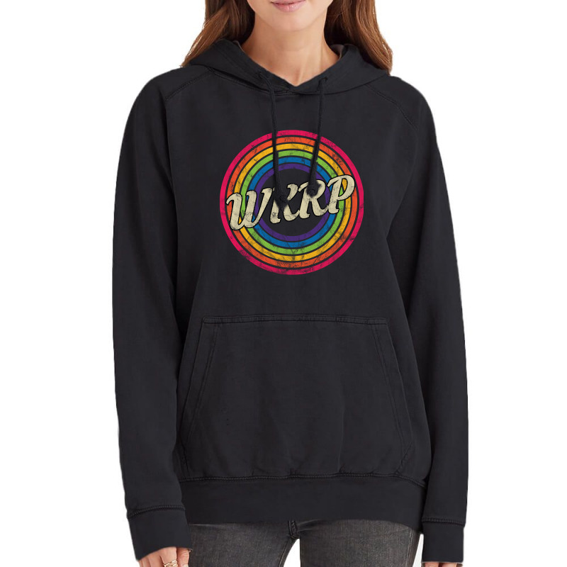 Wkrp - Retro Rainbow Faded-style Vintage Hoodie | Artistshot