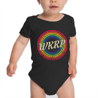 Wkrp - Retro Rainbow Faded-style Baby Bodysuit | Artistshot