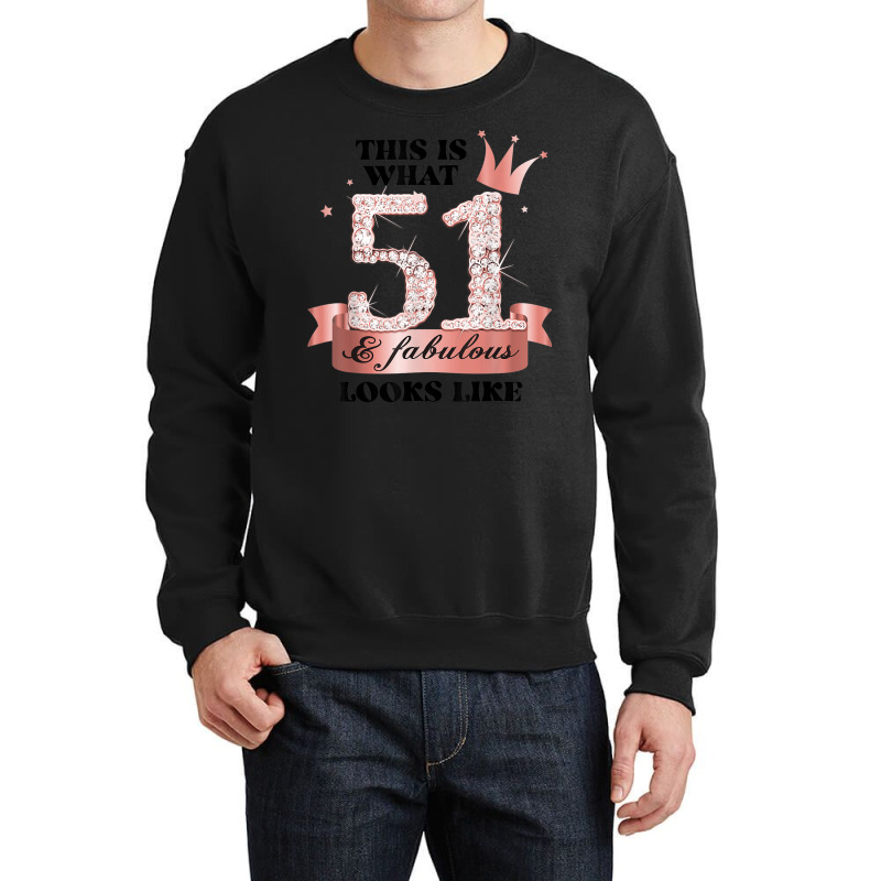 51 & Fabulous I Rose And White Party Group Candid Photo Item Crewneck Sweatshirt | Artistshot