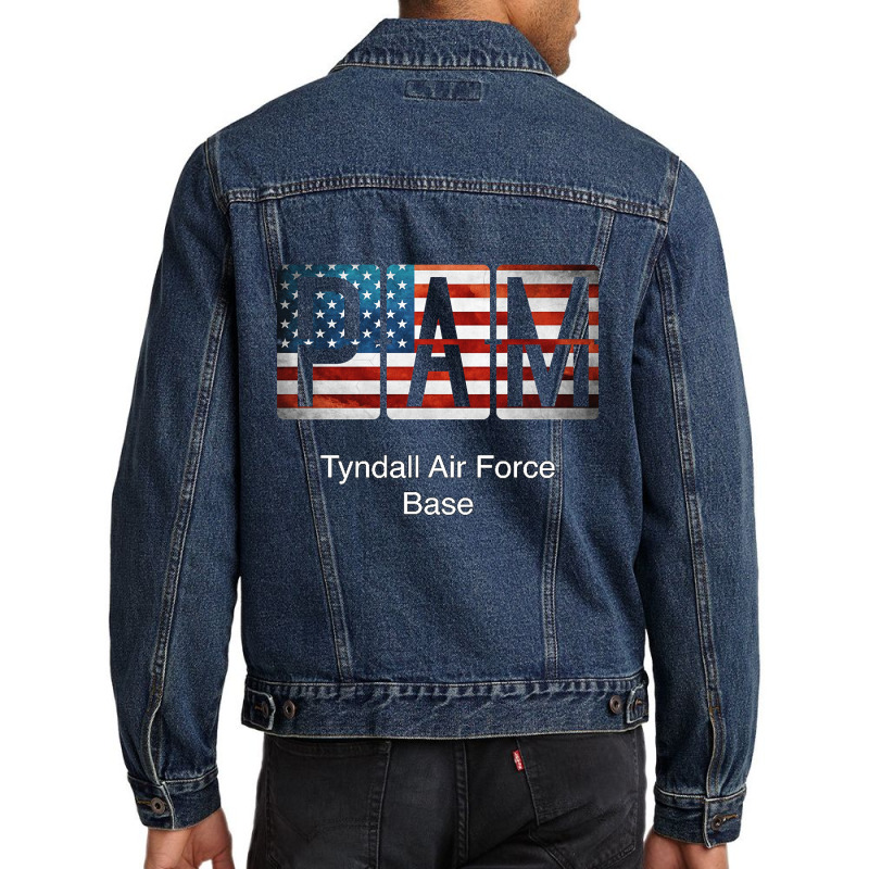 Pam Tyndall Air Force Base Men Denim Jacket | Artistshot