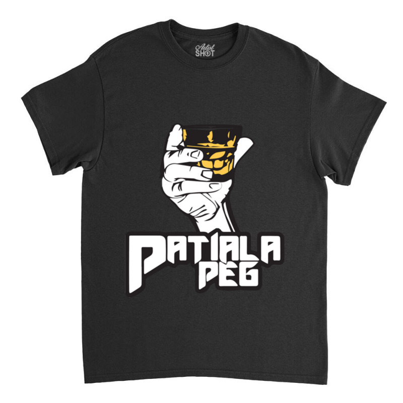 Patiala Peg T Shirt, Punjabi Pop Culture Classic T-shirt by cm-arts | Artistshot