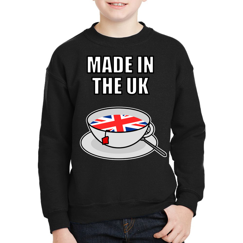 Uk Tea Cuppa British English Version Funny Youth Sweatshirt by femalesbaubles | Artistshot