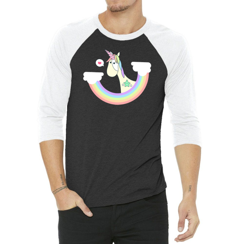 Unicorny 3/4 Sleeve Shirt by erinlottepetrizii | Artistshot