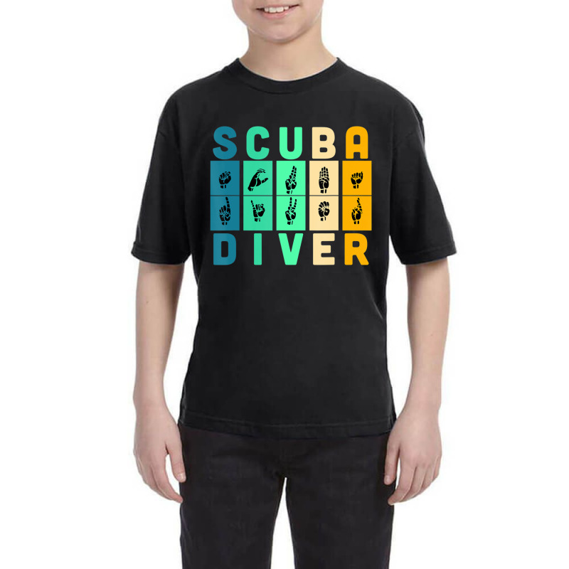 Scuba Diver Asl Sign Language Scuba Diver Quote Youth Tee by cm-arts | Artistshot