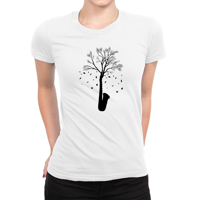 Jazz Tree Ladies Fitted T-Shirt by autlu2024 | Artistshot