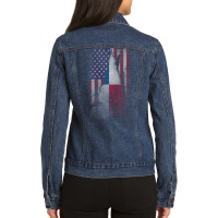 Panama Flag Ladies Denim Jacket | Artistshot