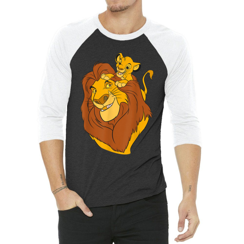 The Lion King Simba And Mufasa Father And Son 3/4 Sleeve Shirt | Artistshot