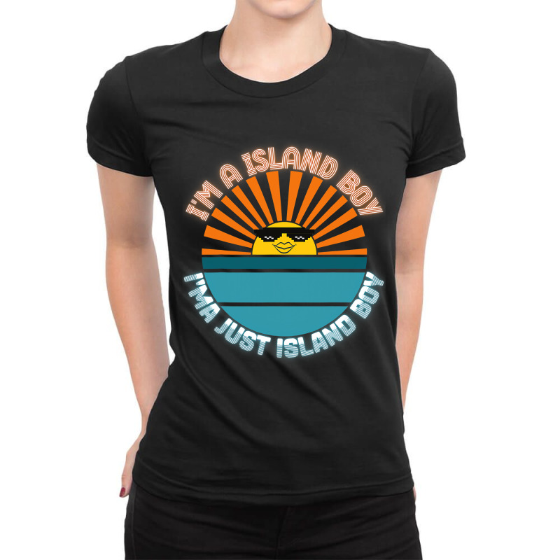 Im A Island Boy Video Meme Merch Imma Just 2022 Cool Funny Ladies Fitted T-Shirt by cm-arts | Artistshot